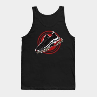 Balen Triple Black Red White Sneaker Tank Top